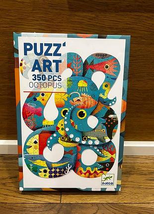 Пазли djeco puzz art octopus 350 (-1) деталей