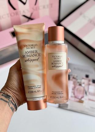 Спрей та лосьйон для тіла amber romance whipped victoria’s secret