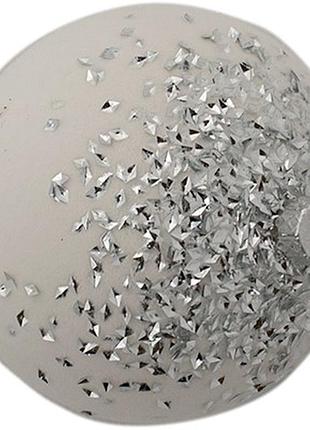 Шар новогодний пластиковый d100мм снежная королева
