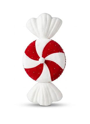 Декор новогодний конфета красно-белая 31*15*6 с-10