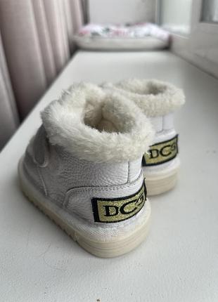 Черевики для дівчинки dcg білі, розмір 16 2