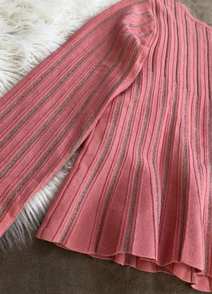Шикарный вязаный кардиган с полосками из люрекса свитер джемпер twin-set8 фото
