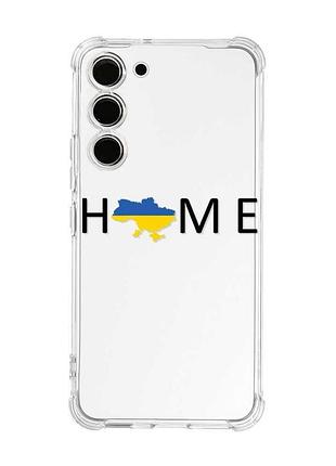Чехол с утолщёнными углами на samsung galaxy s22 plus дом украина (принт 72)