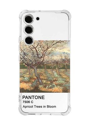 Чехол с утолщёнными углами на samsung galaxy s22 plus деревья в цвету (принт 80)