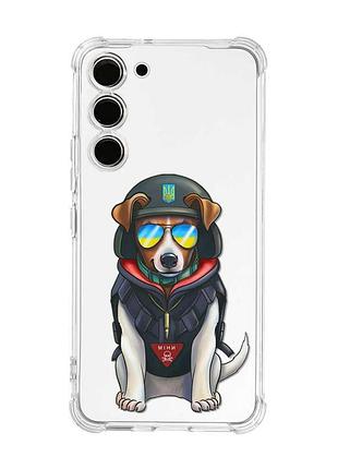 Чохол з потовщеними кутами на samsung galaxy s22 plus пес патрон (принт 4)