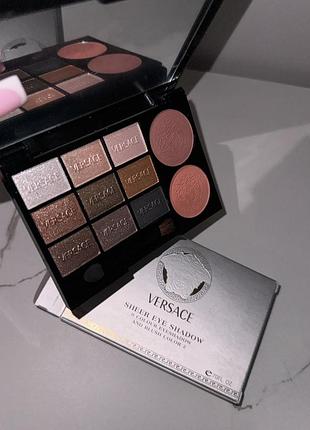 Versace лімітована палетка тіней з румʼянами в розкішних відтінках тіні для повік версаче✨