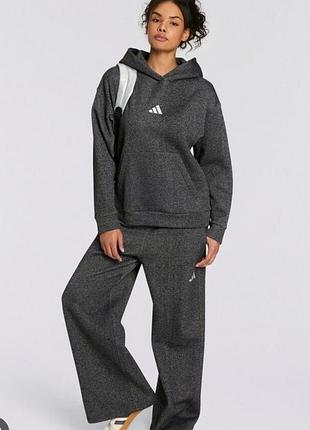 Худи теплый свитшот adidas с люрексом holiday fleece glitter