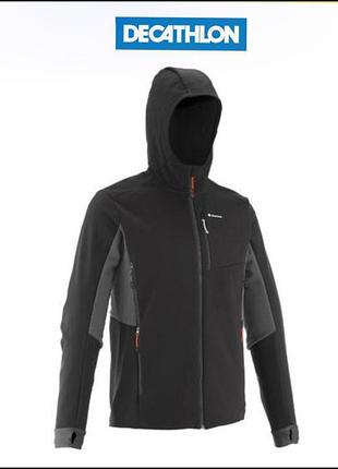 Куртка softshell quechua jacket trek 900 windwarm мужская для горного трекинга, из софтшелла