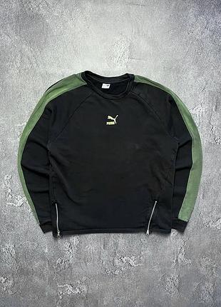 Vintage винтажный свитшот puma пума big logo lampas size m размер м