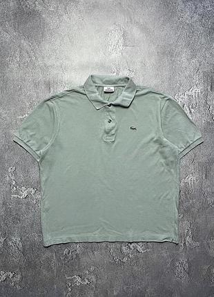 Vintage винтажная футболка поло lacoste лакоста big logo size xl размер хл