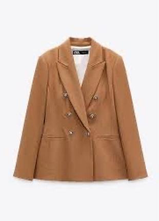 Жіночий піджак zara бежево-коричневий