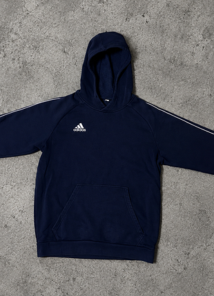 Оригинальное худи adidas core 18 в глубоком темно-синем цвете