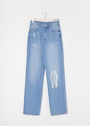 Джинси жіночі denim світло-блакитні рвані