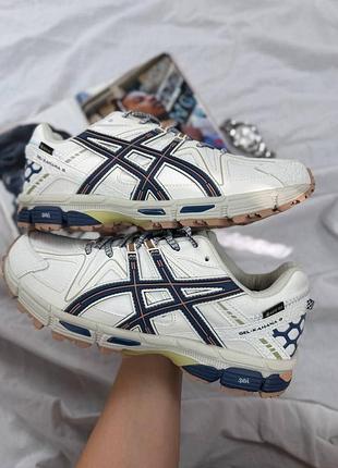Кроссовки утепленные женские asics gel-kahana 8 gore-tex termo beige blue термо