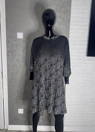 Сукня міді плаття з плісировкою великого розміру батал ulla popken, xxxxl 56-58р