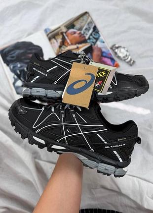 Кроссовки утепленные женские asics gel-kahana 8 gore-tex termo black white термо