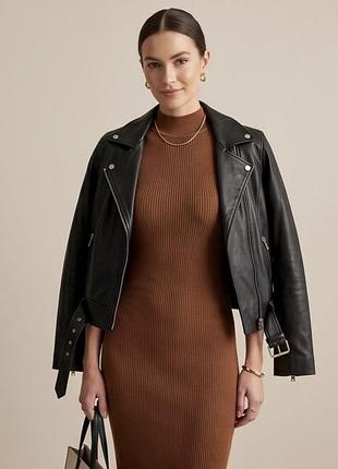 Довга жіноча сукня primark в рубчик коричнева