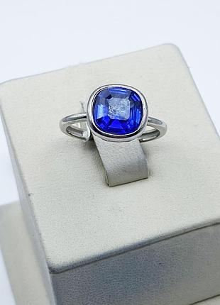 Кольцо серебряное с сапфиром 16,5 2,51 г