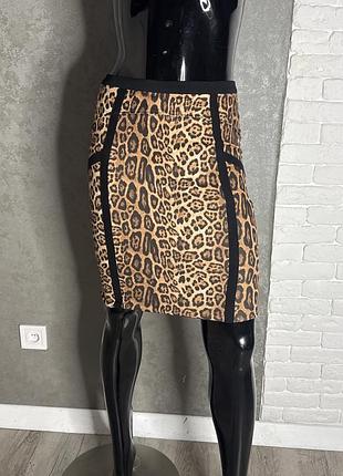 Спідниця у леопардовий принт topshop, m