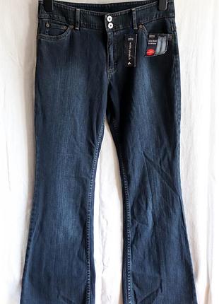 Сині жіночі бавовняні джинси розмір uk 16 m&s marks&spencer l-xl клеш кльош boot cut jeans
