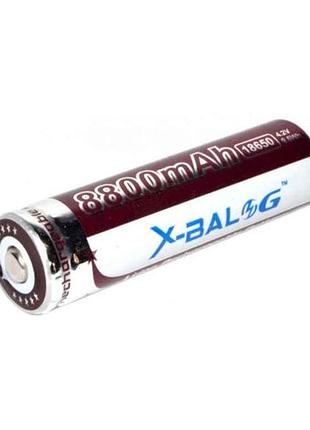 Батарейка акумуляторна 18650 8800mah 1шт li-ion тм x-balog