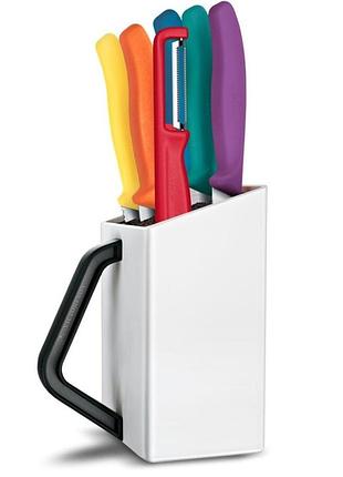 Набір кухонних ножів victorinox swiss classic cutlery block 6.7126.6c1 6 предметів з підставкою нержавіюча сталь