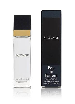 Мужская парфюмированная вода sauvage 40 мл