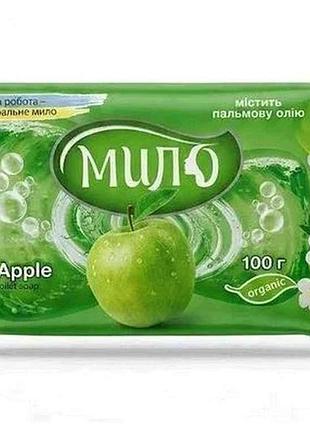 Мило туалетне 100г «яблуко» в обгорці тм техпром екологія