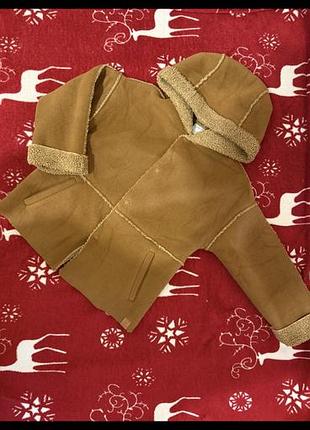 Дублянка для дівчинки zara коричнева 3-4 роки