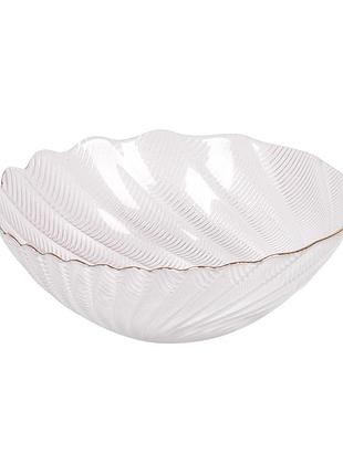 Салатник shella r35913-13 стеклянный ø13 см прозрачный