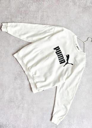 Свитшот коттон теплый женский puma