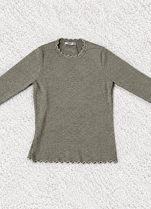 Базовый нежный лонгслив mango basics