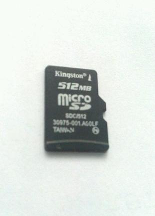 Карта памяти microsd 512mb kingston micro sd 512 мб