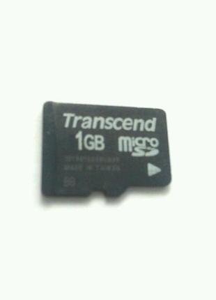 Карта памяти microsd 1gb transcend micro sd 1 гб
