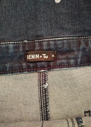 Комбінезон джинсовий в горох , великий розмір 7