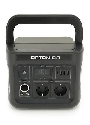 Портативная зарядная станция optonica b400-a1 400 вт, 320 вт·ч, пиковая 800 вт, usb-c 60 вт, 2 розетки, прожектор