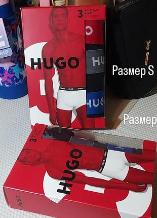 Новый оригинал набор мужских трусов-боксеров hugo trunk triplet pack