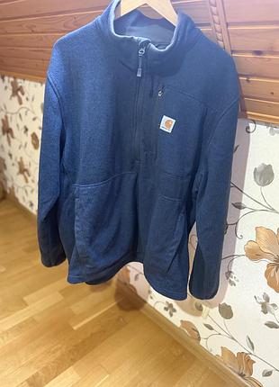 Пуловер чоловічий carhartt dalton half-zip fleece синій