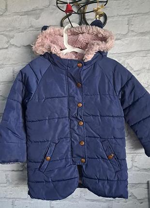Тепла зимова куртка marks & spencer (m&s) для дівчинки (4–5 років, 110 см) 🧥❄️