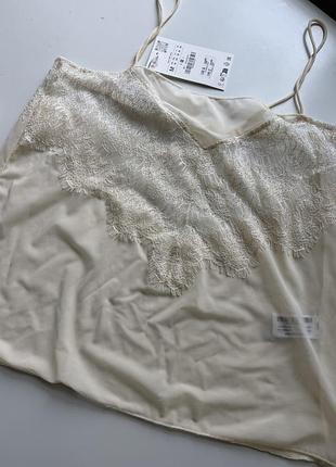 Топ з мереживом zara