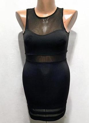 Приваблива чорна сукня, плаття від h&m.