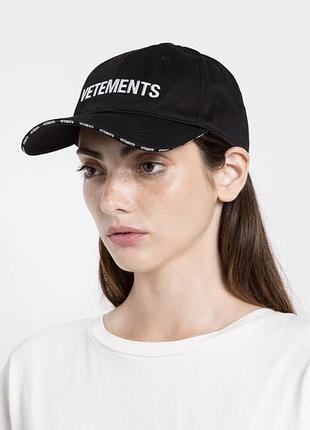 Кепка vetements чорна original 4