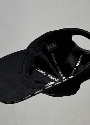 Кепка vetements чорна original 6