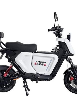 Велосипед с электродвигателем spark gt-s 16" 72v/1500w/20ah lifepo4 белый