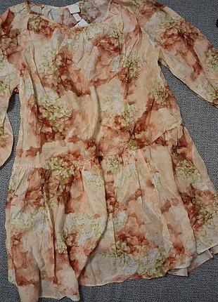 Коротка сукня жіноча h&m з квітковим принтом, розмір s