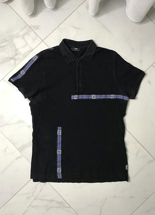 Брендове чоловіче поло fendi roma 100% cotton (розмір 48/s)
