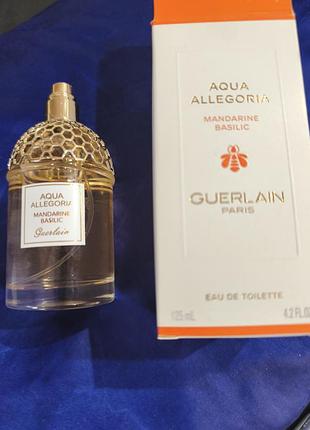 Мандариново-базиликовый парфюм guerlain aqua allegoria mandarine basilic 100ml новый, без целофанки. лот вв154