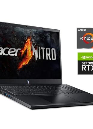 Игровой ноутбук б-класс acer nitro v15 anv15-41 / 15.6" (1920x1080) ips / amd ryzen 7 7735hs (8 (16) ядер по 3.2 - 4.75 ghz) / 16