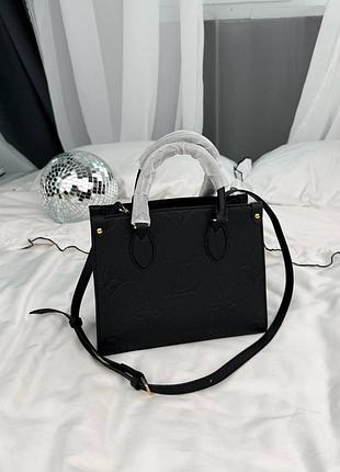 Жіноча сумка преміум onthego pm monogram empreinte leather black