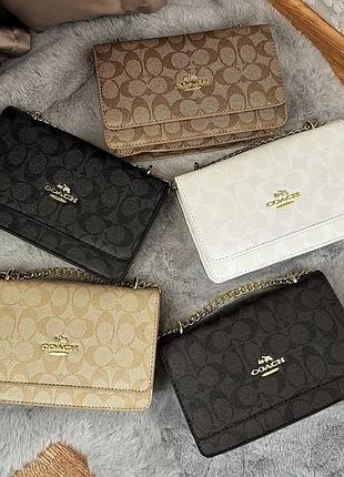 Женская сумка coach в расцветках, сумка коач, брендовая сумка, сумка на плечо, сумка через плечо